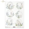 Kraina Lodowej Porcelany, owal, bombki, świąteczny, Boże Narodzenie, Noc wigilijna, zima, leśne zwierzęta, pingwin, zając, lis, sowa, niedźwiedź, The world of ice porcelain, oval, baubles, festive, Christmas Eve, winter